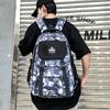 Fashion new simple large-capacity backpack, junior high school student schoolbag, male trend camouflage printing trend backpack