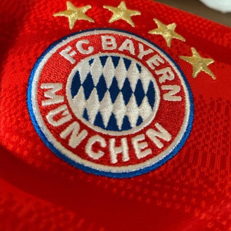adidas FC Bayern Munich 2019/20 Home Pullover Simple Short Sleeve Football Shirt Men Tops Red DX9252