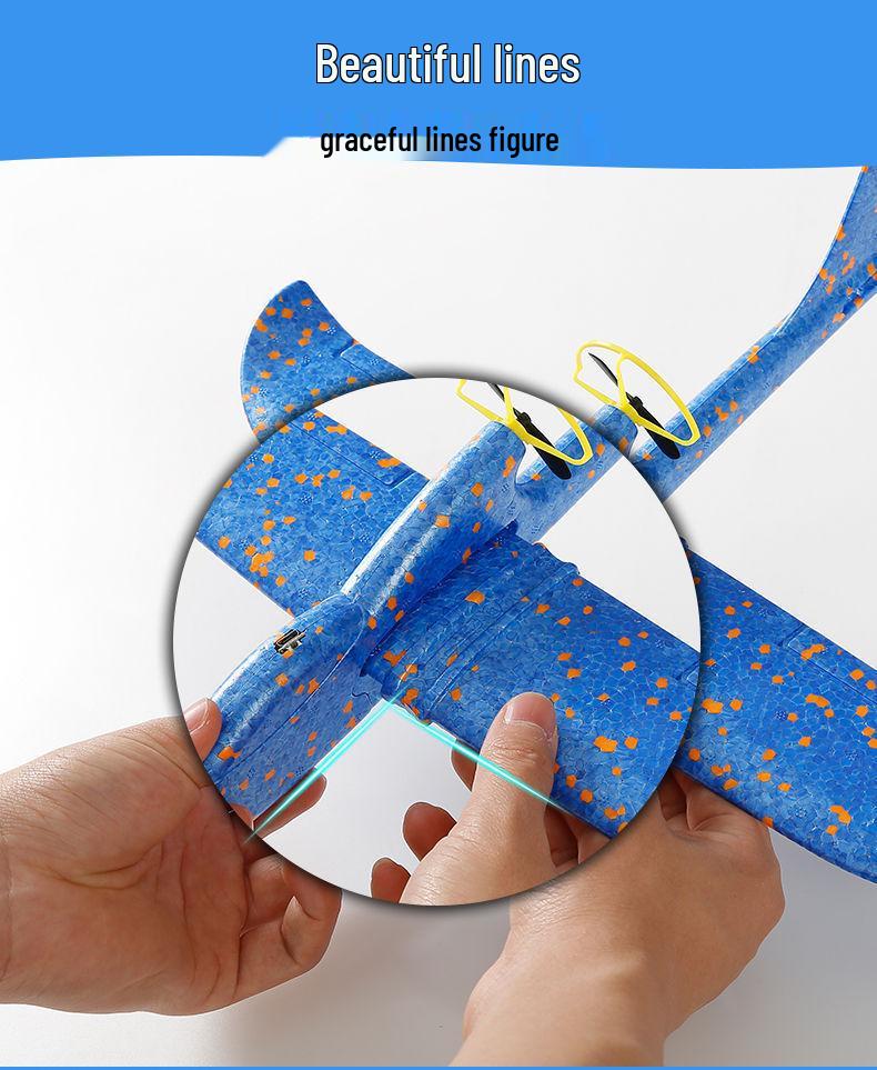 USB Rechargeable Foam Hand-Throw Boomerang Airplane Toy for Kids