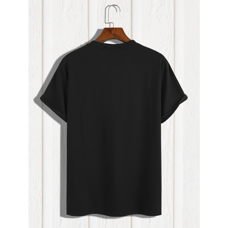 European Size Men's Summer Printed Short Sleeve T-Shirt Top