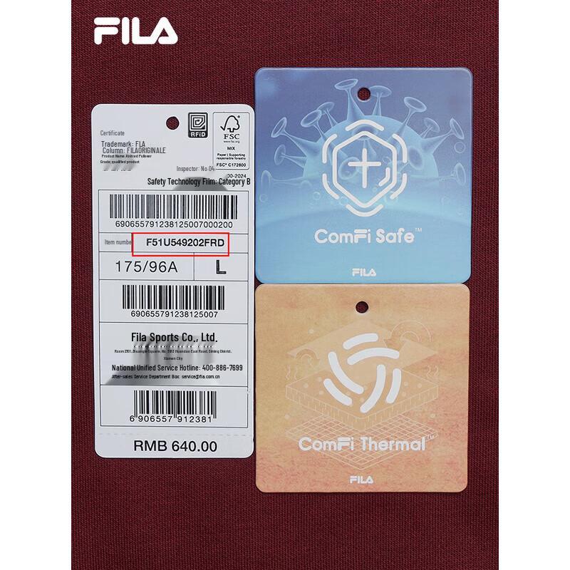 FILA Unisex Casual Pullover Sweatshirt