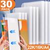 10-30PCS Transparent Book Covers Portable Self-Adhesive Closure Waterproof Textbooks Protective Cover Skin A4/16K/22K Student