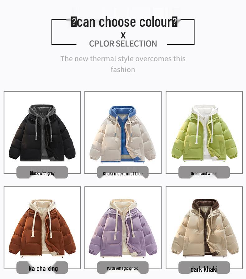 Men's Two-Piece Knit Outerwear - New Winter Style Cotton Jacket