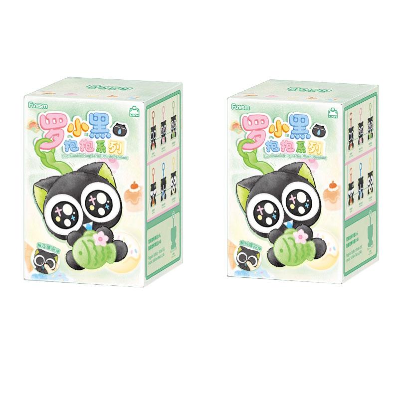 

Luo Xiaohei Hug Collection Line Blind Case Plush Pendant Bagpack Charm Tabletop Decoration Piece Animation Animation Design Figure Playthings Plush