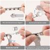 100Pcs Elegant Italian Charm Bracelet Module Stainless Steel Links for Handchain Fashionable Wristband Components