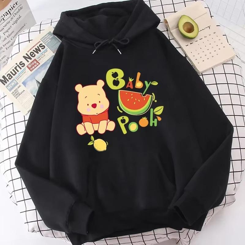 Kawaii Winnie Pooh Bear Printed Hoodie Fashion Autumn Men and Women Casual Long Sleeve Streetwear Sweater Harajuku Pullover Top