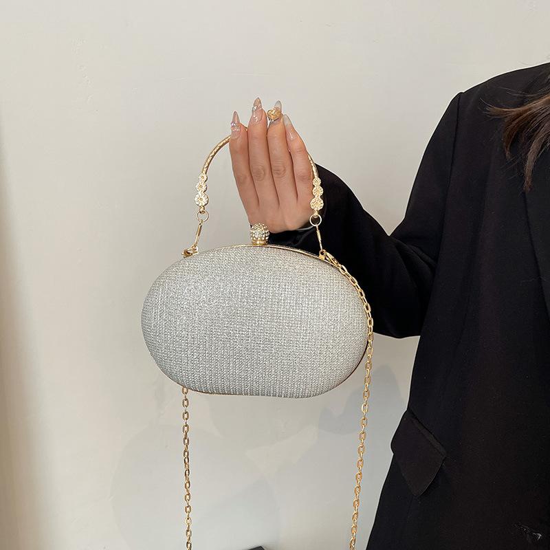 Fashion Acrylic Solid Color Crossbody Bag 2025 Hot Selling Designer Chain Popular Versatile Concise Western Style Shoulder Bag