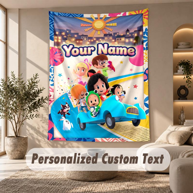 Cleo & Cuquín Tapestry, Personalized Custom Text, Wall Hanging Tapestry For Living Room Home Wall Decor