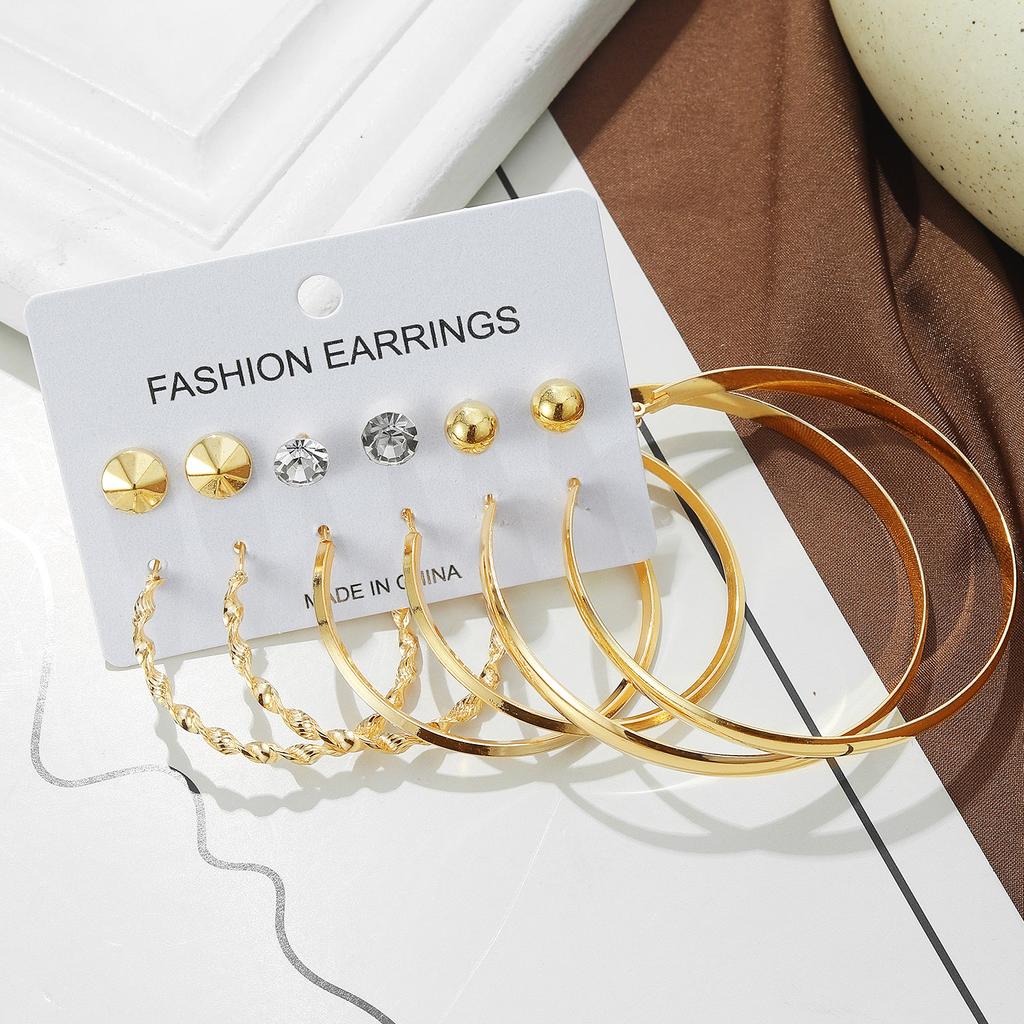 2023 New Earrings Franc Diamond Earrings Exaggerate Earrings Fashion Set Elegant Charm Gold Luxury Earrings Gift Couple Earrings Set
