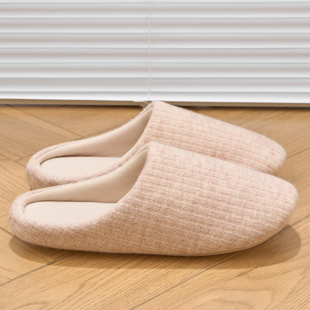 Winter Women Home Slippers Soft Warm Flat Slides Silent Comfortable Non-slip Slippers Indoor Outdoor Men Casual Slippers