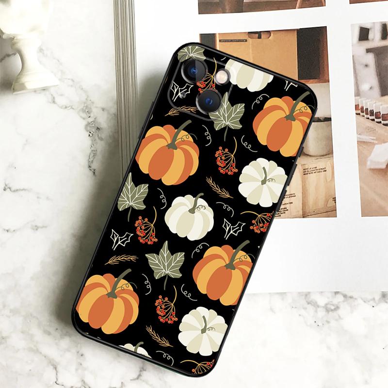 

Autumn Pumpkins Phone Case For iPhone 17 16 15 13 12 11 14 Pro Max Plus 12 13 Mini 16e 17 Air Cover Coque iPhone 13