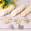 100/50PCS Wood Joints Connector Handmade Teddy Bear Wood Circle Craft Child Kid Toy DIY Scrapbooking Manual Handicraft Accessory