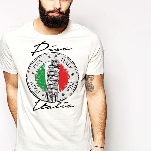 Италия, , итальянский, Пиза, римский, Рим, Рома, Италия, отпуск, Колизей Унисекс Футболка XXXL