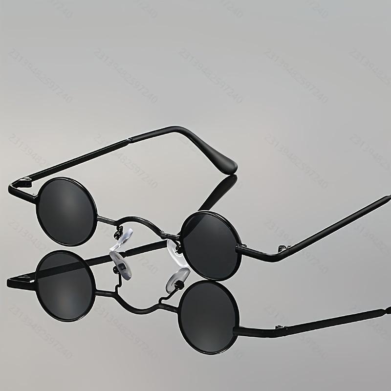 Retro Mini Sunglasses Round Funny UV400 Metal Frame Punk Sun Glasses Mini Sunglasses for Women Men