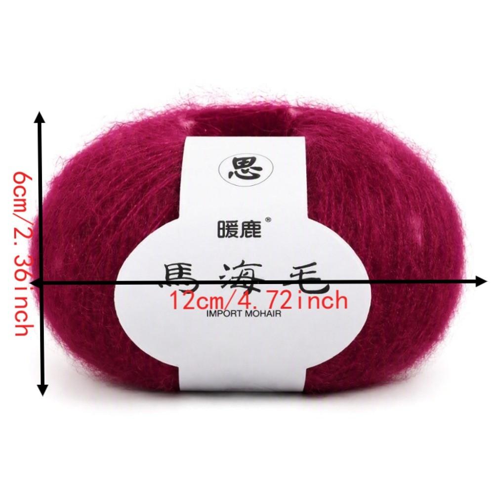 Pink Color Mohair Yarn Soft Texture Knitting Yarn Popular Long Wool Yarn For Knitting