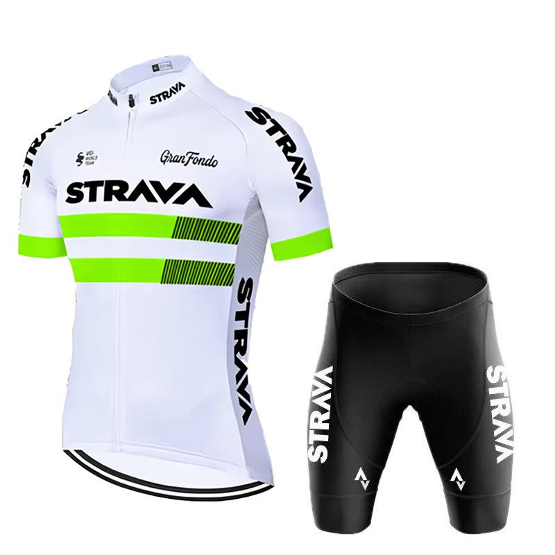 Bicycle Short-sleeved Strap Set, Quick-drying Men's and Women's Road Cycling Cycling Cycling Shorts Summer Breathable Cycling Suit Set