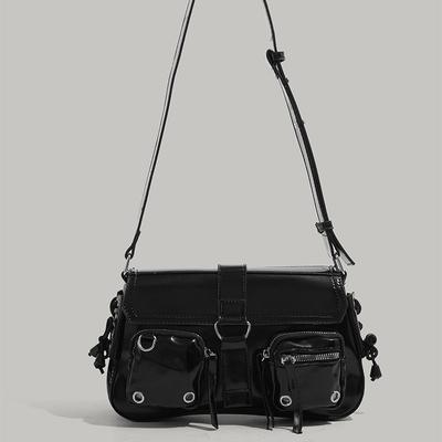 2025 New Motorcycle Style Sweet Cool Millennium Hot Girl Single Shoulder Underarm Bag High-end Versatile Niche Crossbody Bag