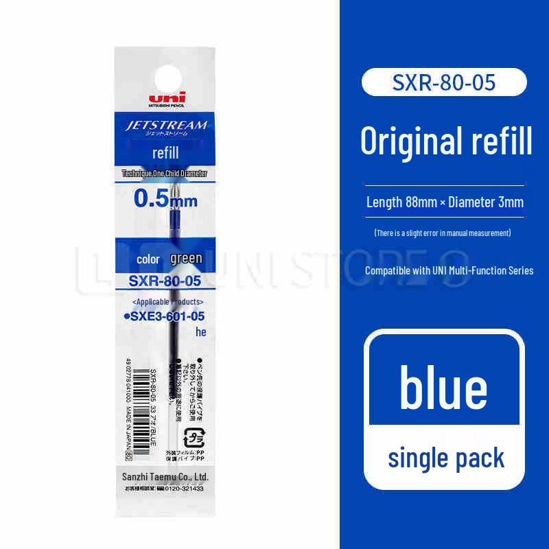 Mitsubishi Uni Oil-Based Pen Refills - Student Ballpoint, 0.38MM/0.5MM/0.7MM