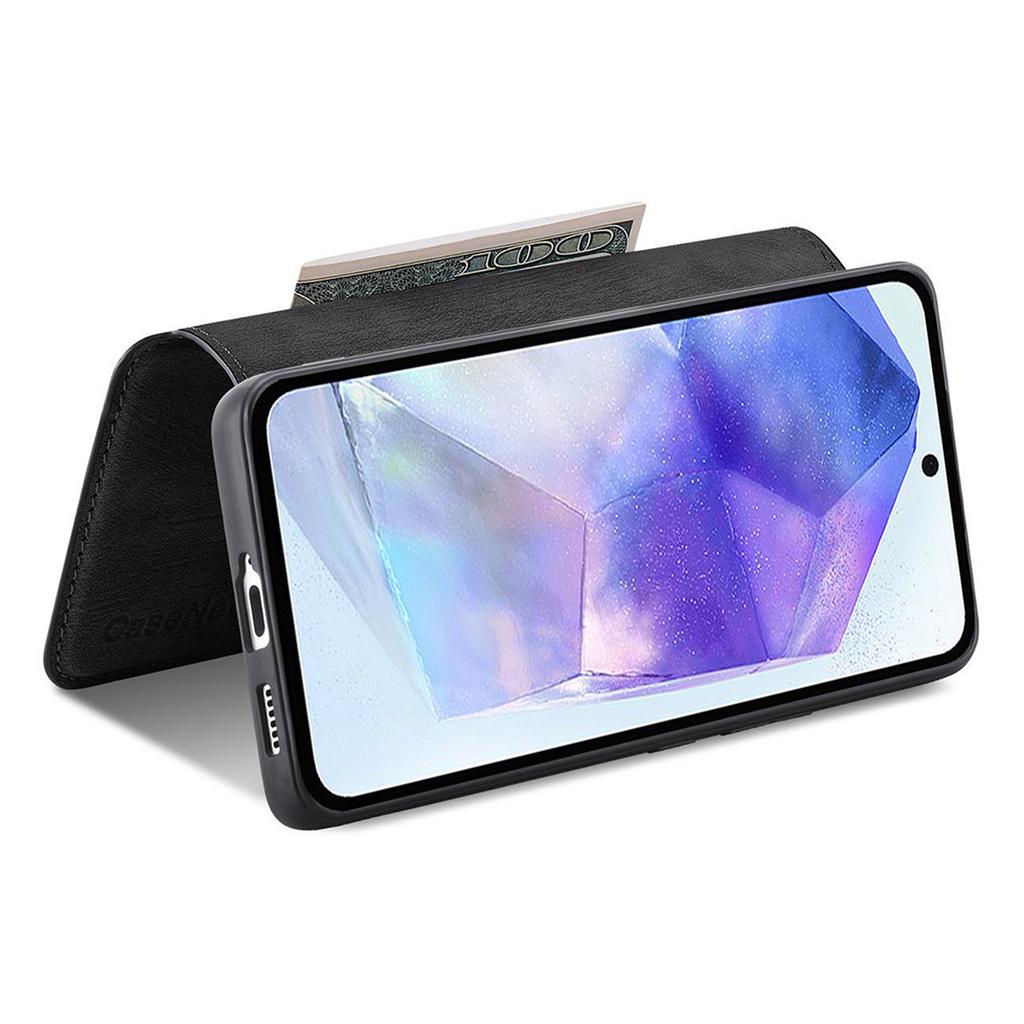 For Samsung Galaxy A55 5G Magnetic Case CASENEO Detachable Leather Phone Wallet Cover