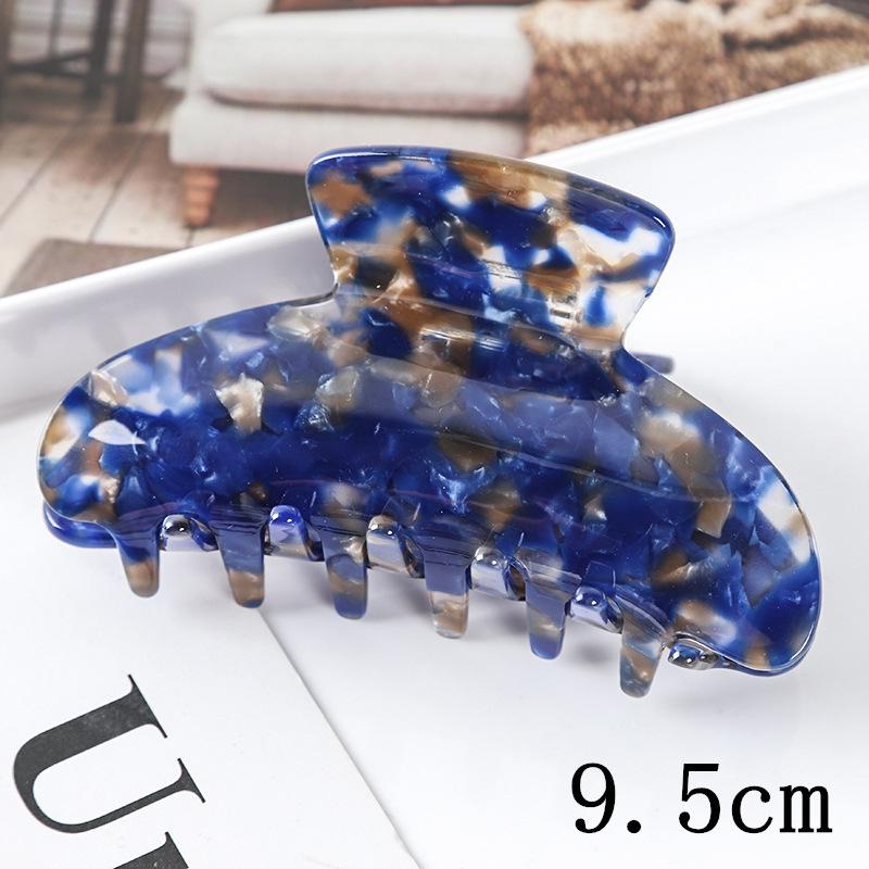 Yuanbao Cloud Pattern Hair Claw Clip – European & American Style Acetate Hair Accessory