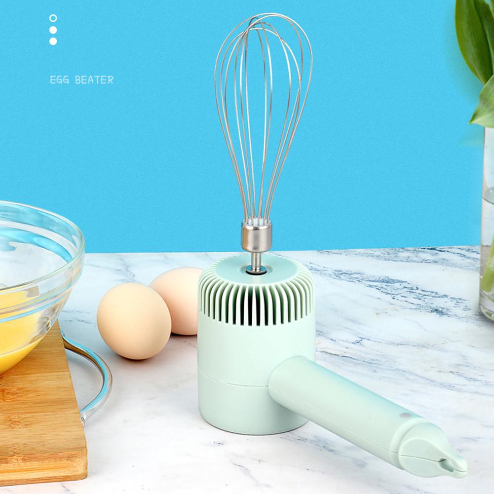 Elektrischer Schneebesen aus Edelstahl, Schneebesen für den Haushalt, Backcreme-Schneebesen, tragbarer kabelloser Teigschläger, Kuchenmixer