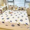 Class A New Thick Printed Milk Velvet Bed Sheet Student Dormitory Room Brushed Skin-friendly Mattress Bed Cover