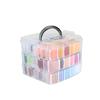192Color Embroidery Thread Set DIY Cotton Multi Color New Cross Stitch Thread Metal Wire Knitting Set Process Line Storage Box