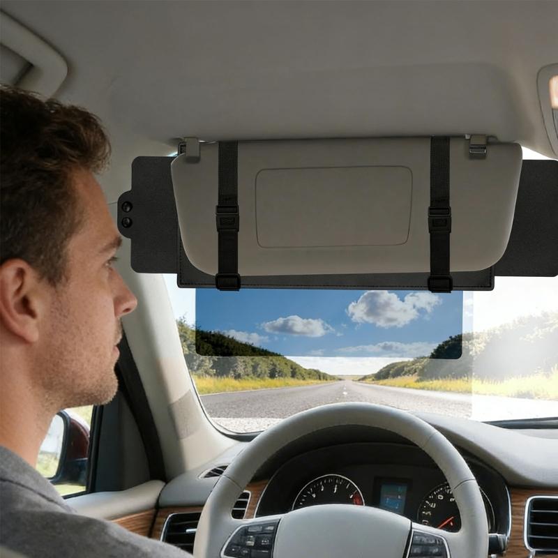 Universal Car Sun obstacle Extender With Polarized PC Lens For Light Reduction And UV Protection