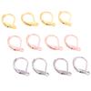 15*10mm 30pcs/Lot 316 Stainless Steel 3 Color High Quality Earring Hooks Wire Settings Base Settings WholeSale