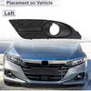 Front Left Fog Light Grill for Ford Focus 2007-2008 Front Lower Bumper Fog Light Cover Inserts No.5M5J15A245BA ABS 1 Pc