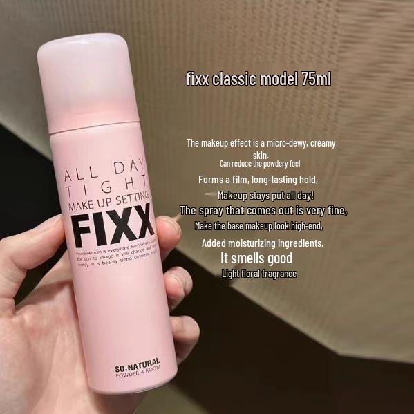 Korean FIXX Setting Spray Dewy Long-lasting Sweat-proof Matte Finish 75ml 75ml 1090₽