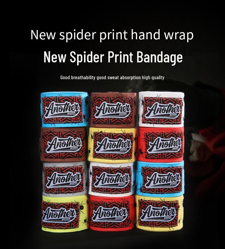 5m Elastic Boxing Hand Wraps - Training & Competition Model, Printed Fighting Bandages