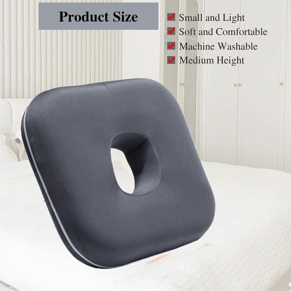Foam Ear Piercing Pillow Hollow Design Slow Rebound Ear Guard Pillow Detachable Pillowcase Washable Ear Hole Donut Pillow