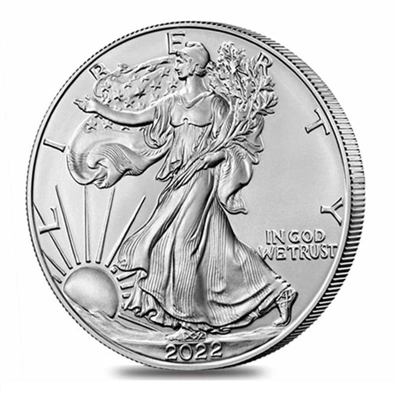 Moneta pamiątkowa Statua Wolności, 2011-2024, moneta Eagle Ocean, posrebrzana, medal pamiątkowy