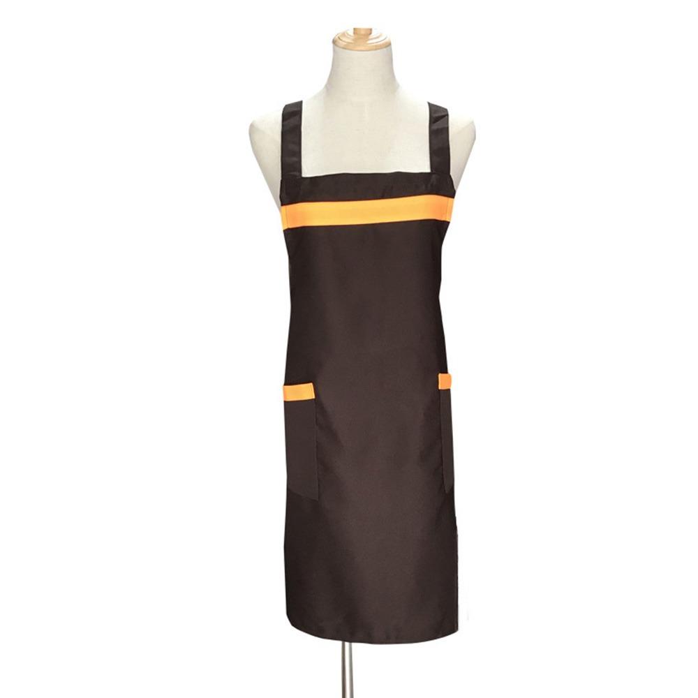 

Minimalist Kitchen Aprons Double Pocket Chef Cooking Aprons Work Apron Household Cleaning