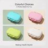 New Portable Pills Organizer Compact Pill Organizer for Home Travel Lightweight and Practical Pill Case 1 Day 3 Times Small