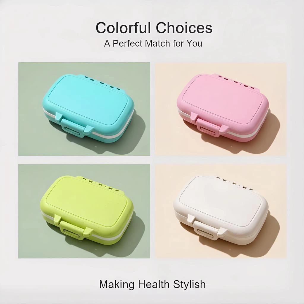 New Portable Pills Organizer Compact Pill Organizer for Home Travel Lightweight and Practical Pill Case 1 Day 3 Times Small