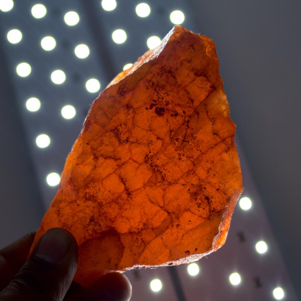 Earth Natural Orange Sapphire Rough Dyed Raw 1815.2 Ct Loose Gemstone