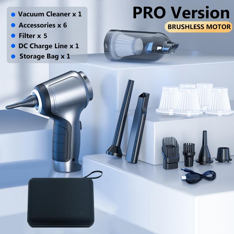 Bezdrátový vysavač do auta Silný bezšňůrový vysavač Sání Ruční Auto vysavač Domácí a do auta Dvojí použití Mini vysavač Spotřebič