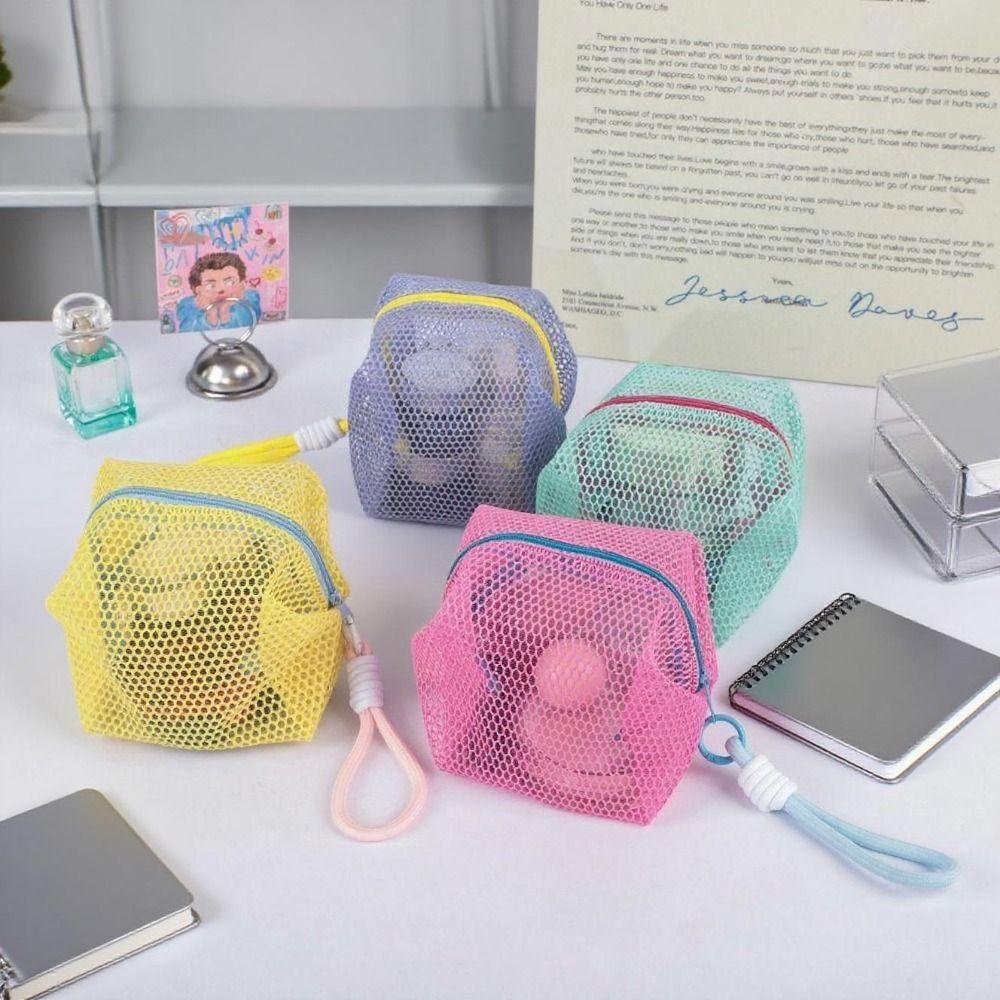 Square Shape Travel Toiletry Pouch with Handle Mini Makeup Pockets Travel Kit Organizer  Office