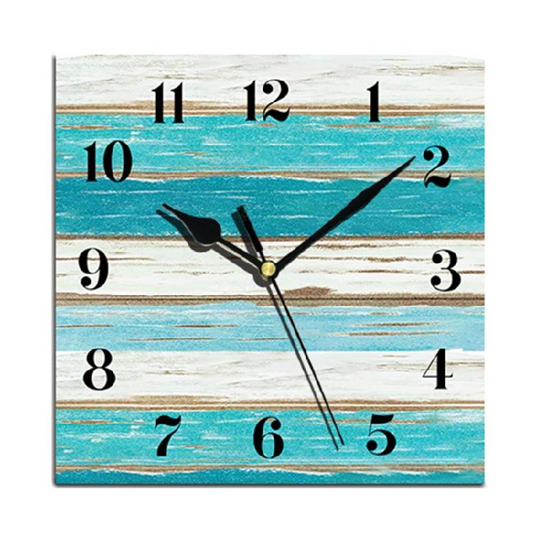 Stille Nicht-Tickende Holz-Wanduhren Batteriebetrieben Landhaus Retro Rustikal