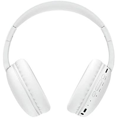 Bluetooth Kulaklık - DCU TECNOLOGIC - Katlanabilir Kafa Bandı Kulaklık - Kablosuz - Eller Serbest - FM Radyo SD - Beyaz