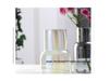 Transparent Minimalist Glass Vase for Office Decoration with Fresh or Dried Flowers