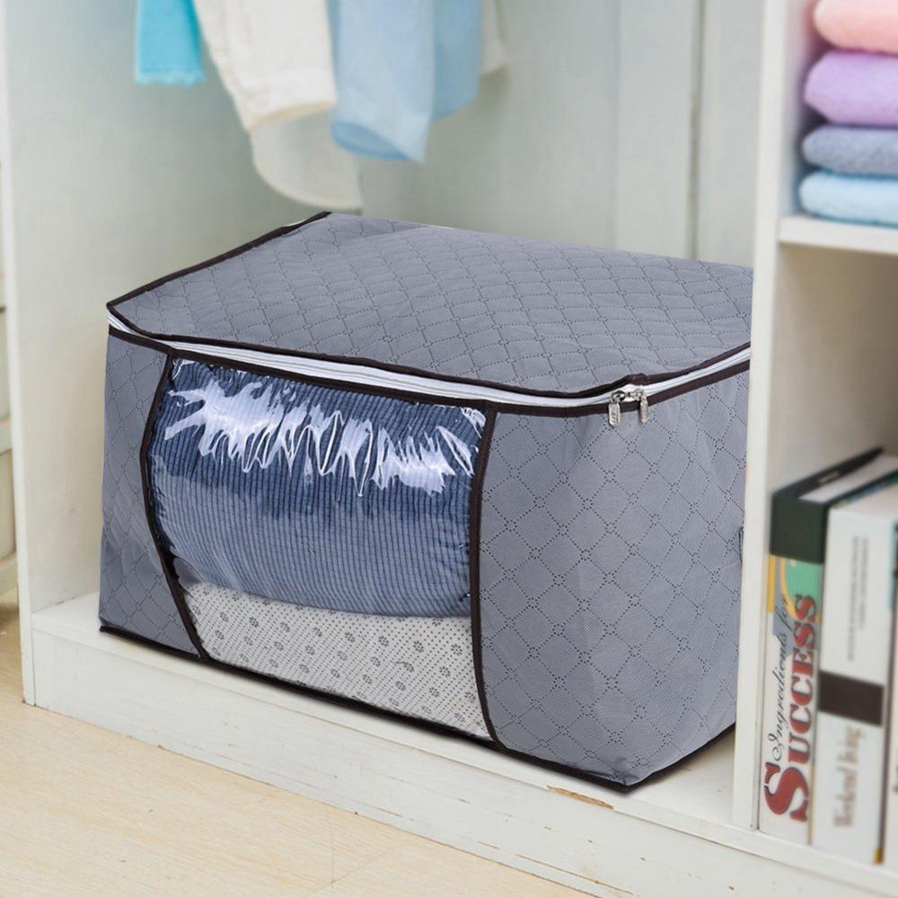 Large Zippered Storage Bag Durable Clothes Storage Bag Seasonal Storage Storage Bag For Quilt