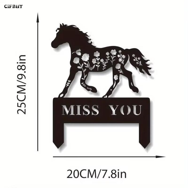 Custom Metal Horse Memorial Ranch Sign Plaque
