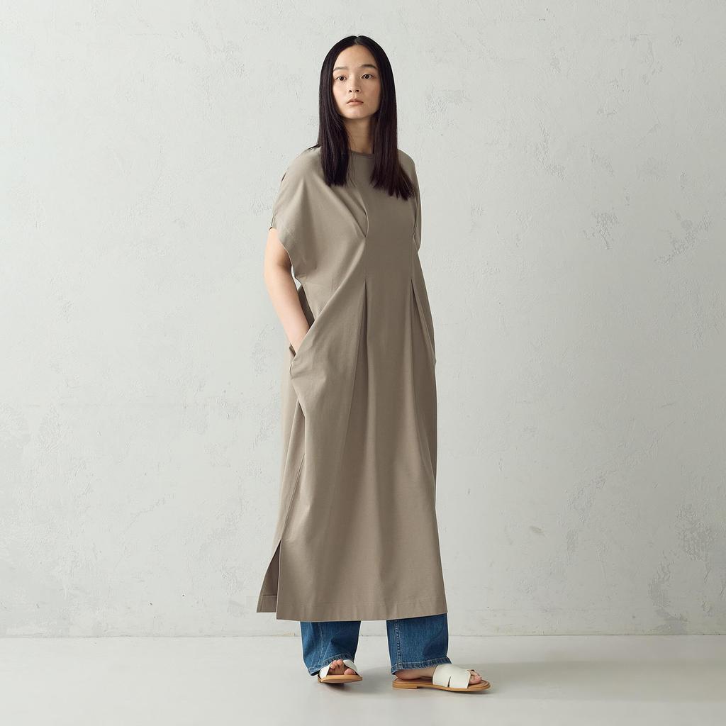 Ca Tuck Dress Greige F [Comme Ism] 12-34OO04-206