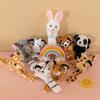 Stuffed Animal Slap Bracelet Plush Wristband Snap Wrist Band Creative Fashionable Bracelet Jewelry for Kids Party Gift