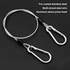 4Pieces Stainless Steel Locking Cables with Double Hook Design Wire Rope for Outdoor Furniture Bikes Motorcycles Garden