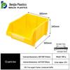 Large Wall-Mounted Plastic Screw Organizer with Compartments