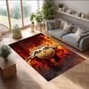 RB Leipzig Football Print Crystal Velvet Rug, Comfortable Water Absorbent Non Slip Indoor Floor Carpet